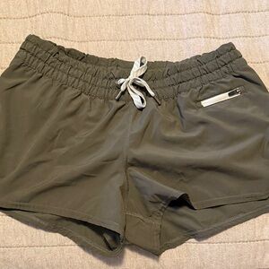 Vuori Olive Green Athletic Shorts